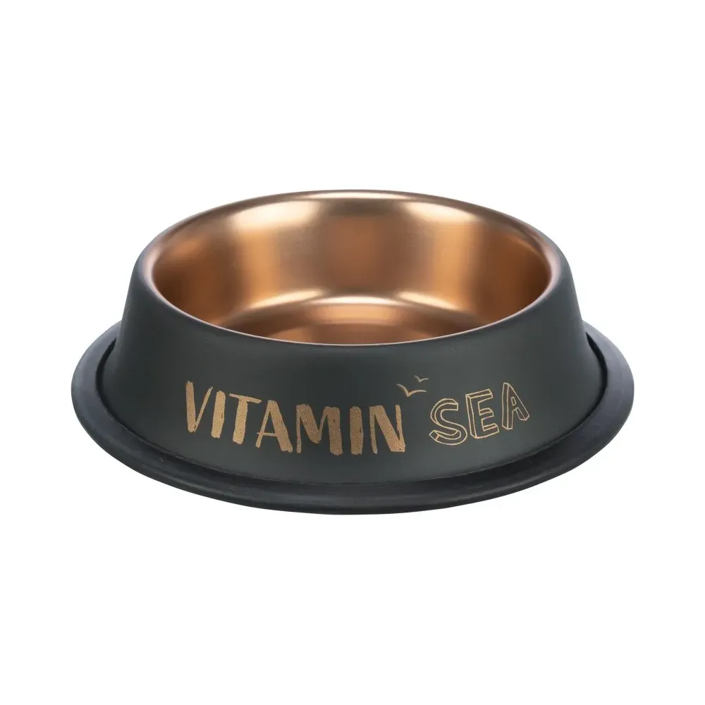 Trixie Be Nordic Miska Metalowa dla Psa i Kota – 450 ml, Antypoślizgowa