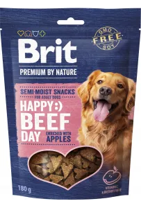 Soczyste Przysmaki Brit Premium: Wołowina i Jabłka, 180g – Zdrowie i Radość dla Twojego Psa!