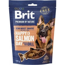 Brit Premium By Nature Snacks 180G: Łosoś i Koper - Zdrowie i Smak!