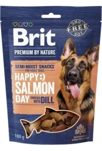 Brit Premium By Nature Snacks 180G: Łosoś i Koper - Zdrowie i Smak!