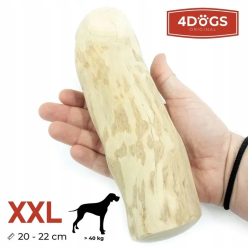 Gryzak Dentystyczny 4Dogs z Drzewa Kawowego XXL - Naturalne i Zdrowe Zabawki dla Psów XXL!