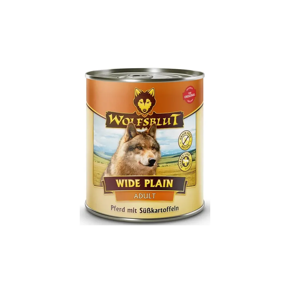 Wolfsblut Dog Wide Plain - Konina I Bataty Puszka 800G