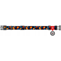 Obroża dla Psa WAUDOG Nylon w Pomarańcze 25mm/33-49cm z Adresówką QR - Modny, Wytrzymały i Bezpieczny Wybór dla Twojego Pupila!