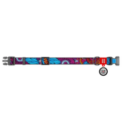 Collar Waudog Nylon Obroża Nylonowa Z Qr-Paszportem, Plastikowy Fastex, Wzór Lato, 20Mm/28-40Cm