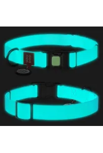 Collar Waudog Waterproof Obroża Wodoodporna Z Qr-Paszportem, Akumulująca Światło, Plastikowy Fastex, 15Mm/25-35Cm