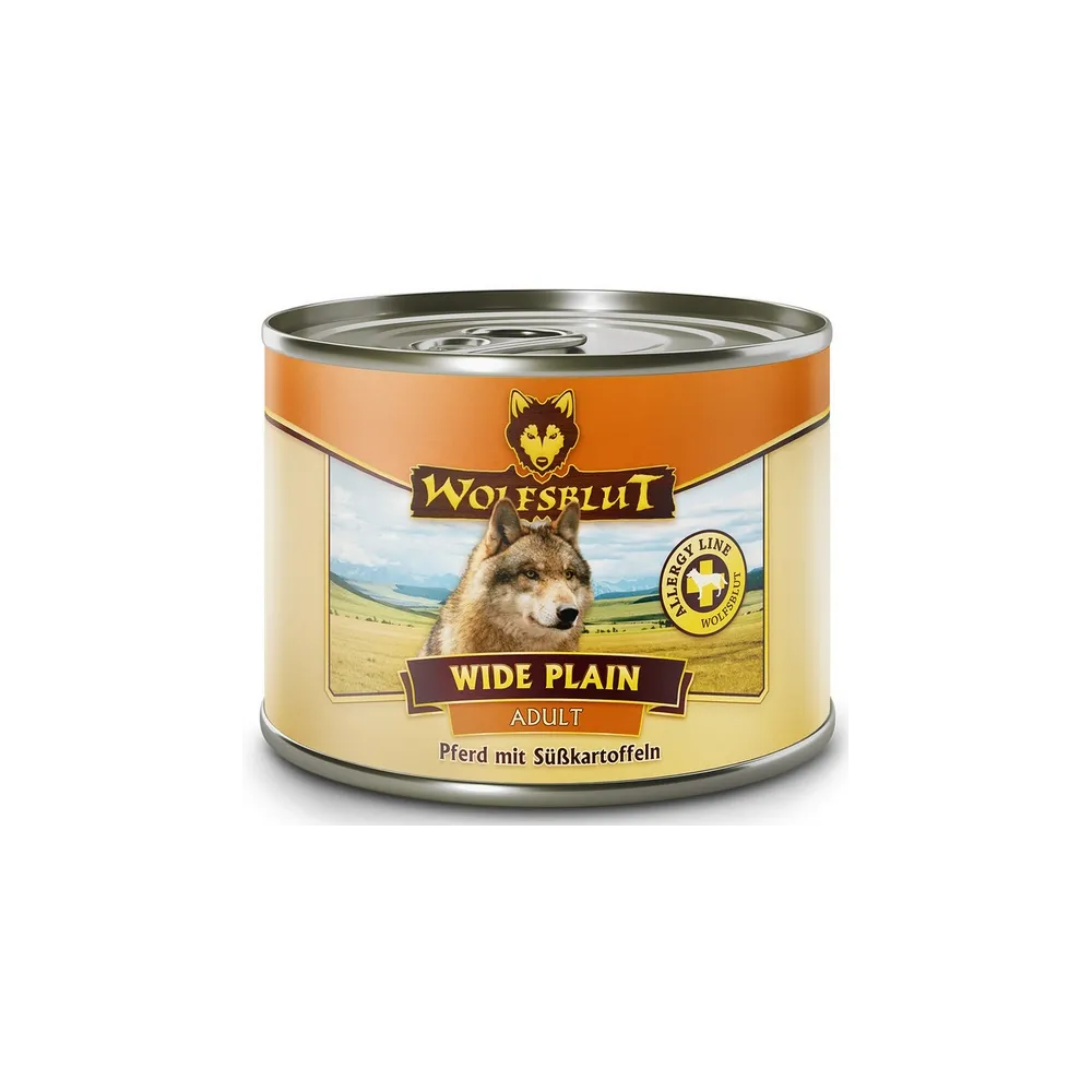 Wolfsblut Dog Wide Plain - Konina I Bataty Puszka 200G