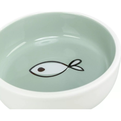 Trixie Miska Ceramiczna dla Kota 0,3L - Stabilna z Wzorami 13cm