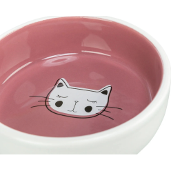 Trixie Miska Ceramiczna dla Kota 0,3L - Stabilna z Wzorami 13cm