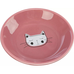 Trixie Niska Miska Ceramiczna dla Kota 0,2L - Chroni Wibrysy 14cm