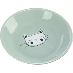 Trixie Niska Miska Ceramiczna dla Kota 0,2L - Chroni Wibrysy 14cm