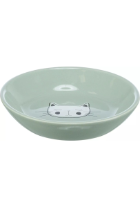 Trixie Niska Miska Ceramiczna dla Kota 0,2L - Chroni Wibrysy 14cm