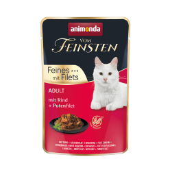 Animonda Vom Feinsten Adult Feines Karma dla Kota 85g Wołowina i Filet z Indyka