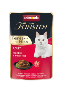Animonda Vom Feinsten Adult Feines Karma dla Kota 85g Wołowina i Filet z Indyka