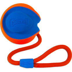 Piłka z Linką dla Psa Rope Fetch 14 cm – Szarpanie, Kopanie, Rzucanie