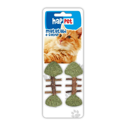 Happet - Rybka Z Matatabi I Kociemiętką   Dla Kota 2Szt 8,5Cm