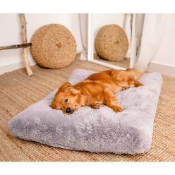 Mimiko Pets Legowisko Shaggy Prostokątne Xl 85X65Cm Szare