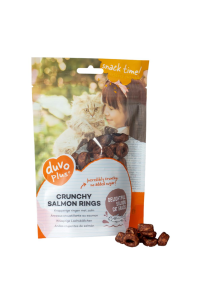 Duvo+ Crunchy Salmon Ring 50g - Chrupiące Pierścienie z Łososiem Dla Kota