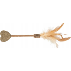 Trixie Matatabi Lolly Serce 23cm – zabawka dla kota z kocimiętką i piórkami