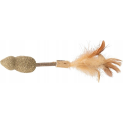 Trixie Matatabi Lolly Mysz – zabawka dla kota z naturalnego matatabi i piórkami, długość 20cm