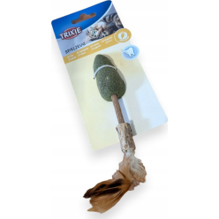 Trixie Matatabi Lolly Mysz 20cm – naturalna zabawka dla kota z piórkami