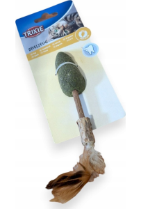 Trixie Matatabi Lolly Mysz 20cm – naturalna zabawka dla kota z piórkami