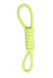 Duvo+ Sznur dla Psa z Dwoma Uchwytami – trwała zabawka do przeciągania i aportowania, 30 cm, mix kolor