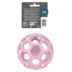 JW Hol-EE Roller Medium Pink 11,5 cm – różowa piłka dla psa z gumy