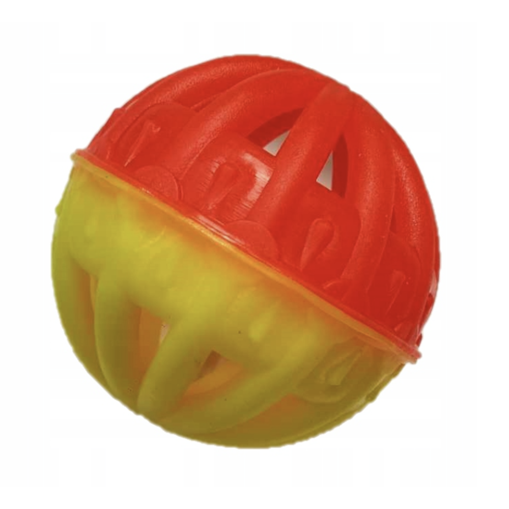 Sum-Plast Piłka Ażurowa Nr 2 – elastyczna piłka dla psa, 6 cm, zapachowa, produkt polski