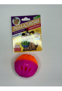Sum-Plast Piłka Ażurowa Nr 2 – miękka zabawka dla psa 6 cm, produkt polski