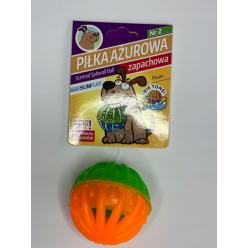 Sum-Plast Piłka Ażurowa Nr 2 – miękka zabawka dla psa 6 cm, produkt polski