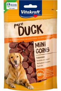 Vitakraft Duck Mini Coins 80g – mięsne przysmaki z kaczki dla psa, bez konserwantów