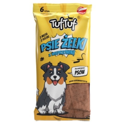 Tuf Tuf Psie Żelki - Paski Z Wieprzowiną 6Szt