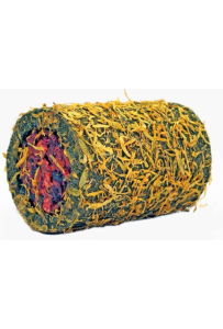 Dako-Art Tunel Nagietkowy z Ziołami i Warzywami - tunel wykonany z suszonych ziół i warzyw, widoczne płatki nagietka,