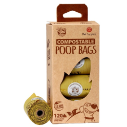 Toby's Choice Biodegradowalne Kompostowalne Worki Na Odchody 120Szt