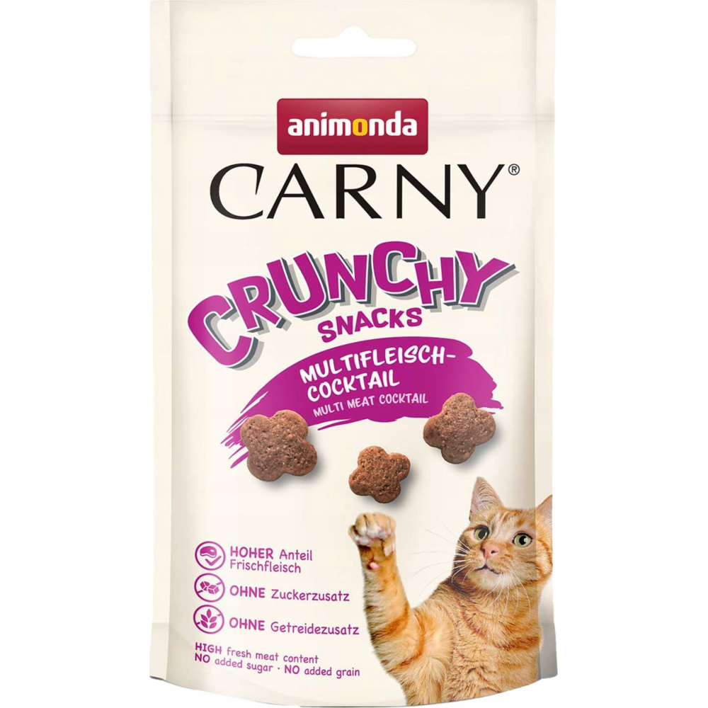 Animonda Carny Crunchy Snacks koktajl mięsny dla kota 50 g – dziczyzna i drób