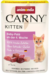 Animonda Carny Baby Paté saszetka mokra karma dla kociąt 85 g od 4. tygodnia życia