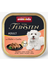 Animonda Vom Feinsten mokra karma dla psa kurczak z łososiem 150 g w sosie