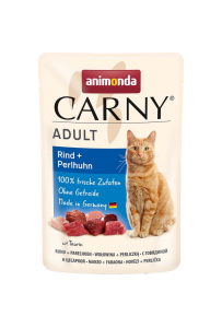 Animonda Carny Adult mokra karma dla kota wołowina z perliczką 85 g saszetka