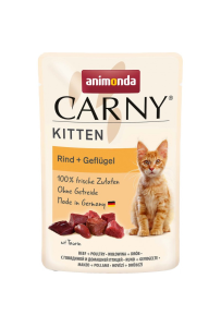 Animonda Carny Kitten mokra karma dla kociąt koktajl drobiowy 85 g saszetka
