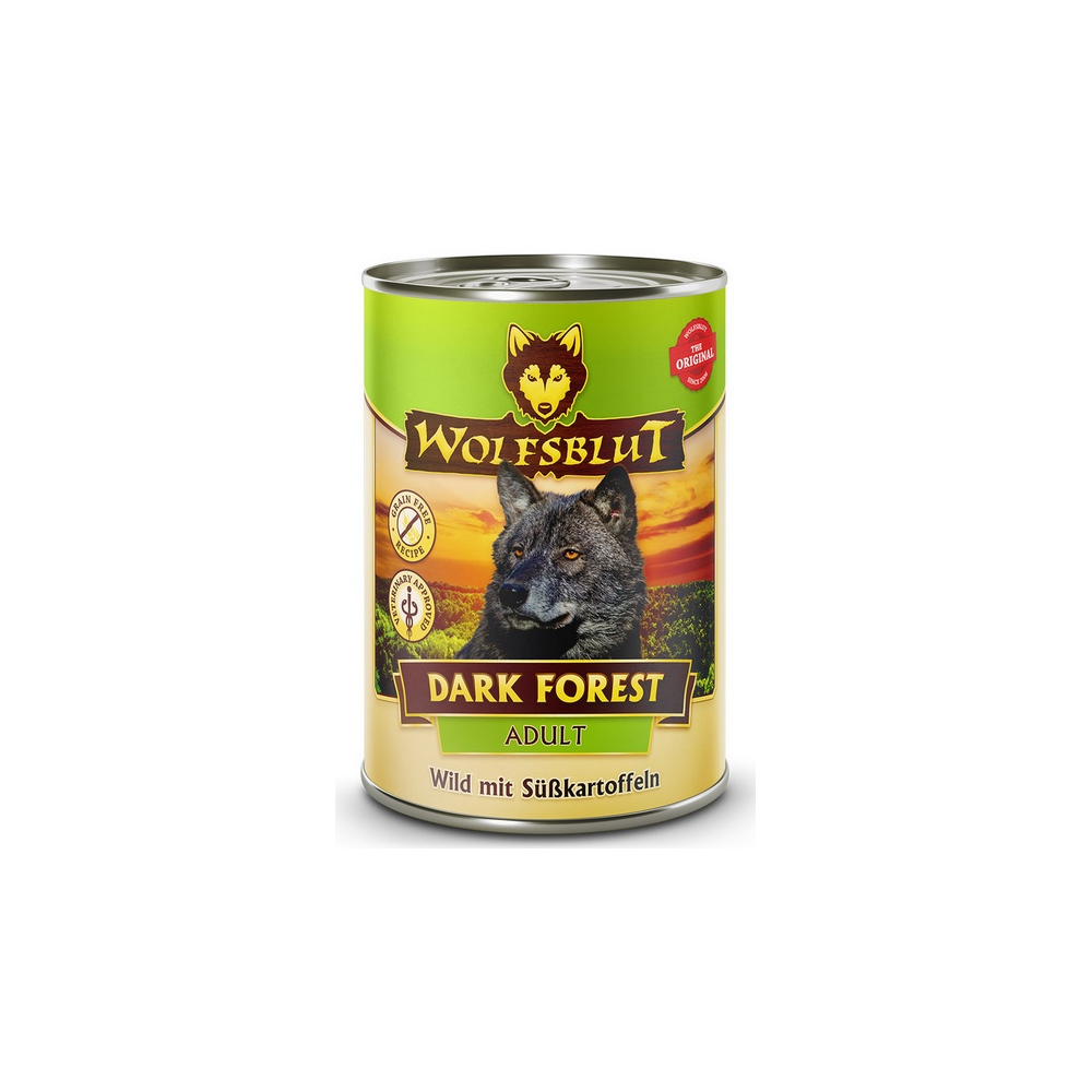 Wolfsblut Dog Dark Forest - Dziczyzna I Bataty Puszka 395G