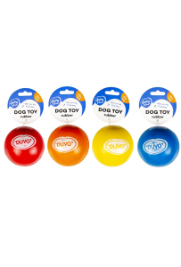 Duvo+ Gumowa Piłka 6,5cm - wytrzymała zabawka dla psa, w mixie kolorów.