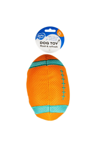 Duvo+ Chłodząca Piłka Rugby Pływająca dla Psa 20x11x11cm z Piszczałką