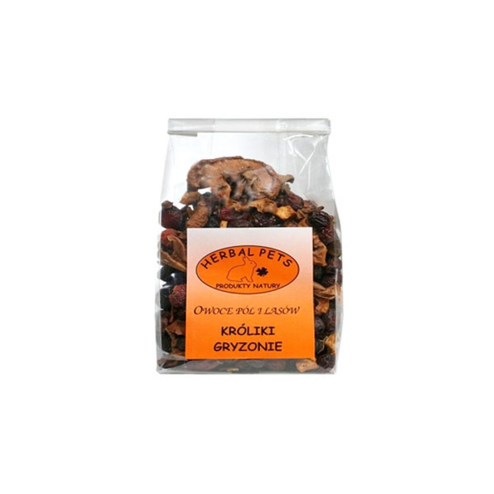 Herbal Pets Owoce Pól i Lasów 200g mieszanka suszonych owoców dla gryzoni i królików  konikpolny.pl