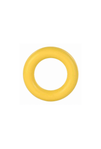 Trixie gumowy ring dla psa 9cm - wytrzymała zabawka z naturalnego kauczuku do aportowania i gryzienia.
