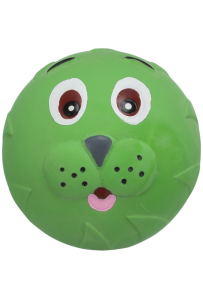 Trixie Piłka Lateksowa dla Psa Pyszczek 6cm z Dźwiękiem Miękka Zabawka