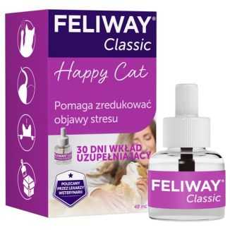 Feliway Classic - Kocie Feromony Wkład 30-Dniowy (Uzupełniający) 48Ml