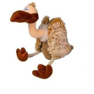 Pluszowy sęp dla psa marki Yarro o długości 35 cm z szeleszczącymi skrzydłami i nogami ze sznura.