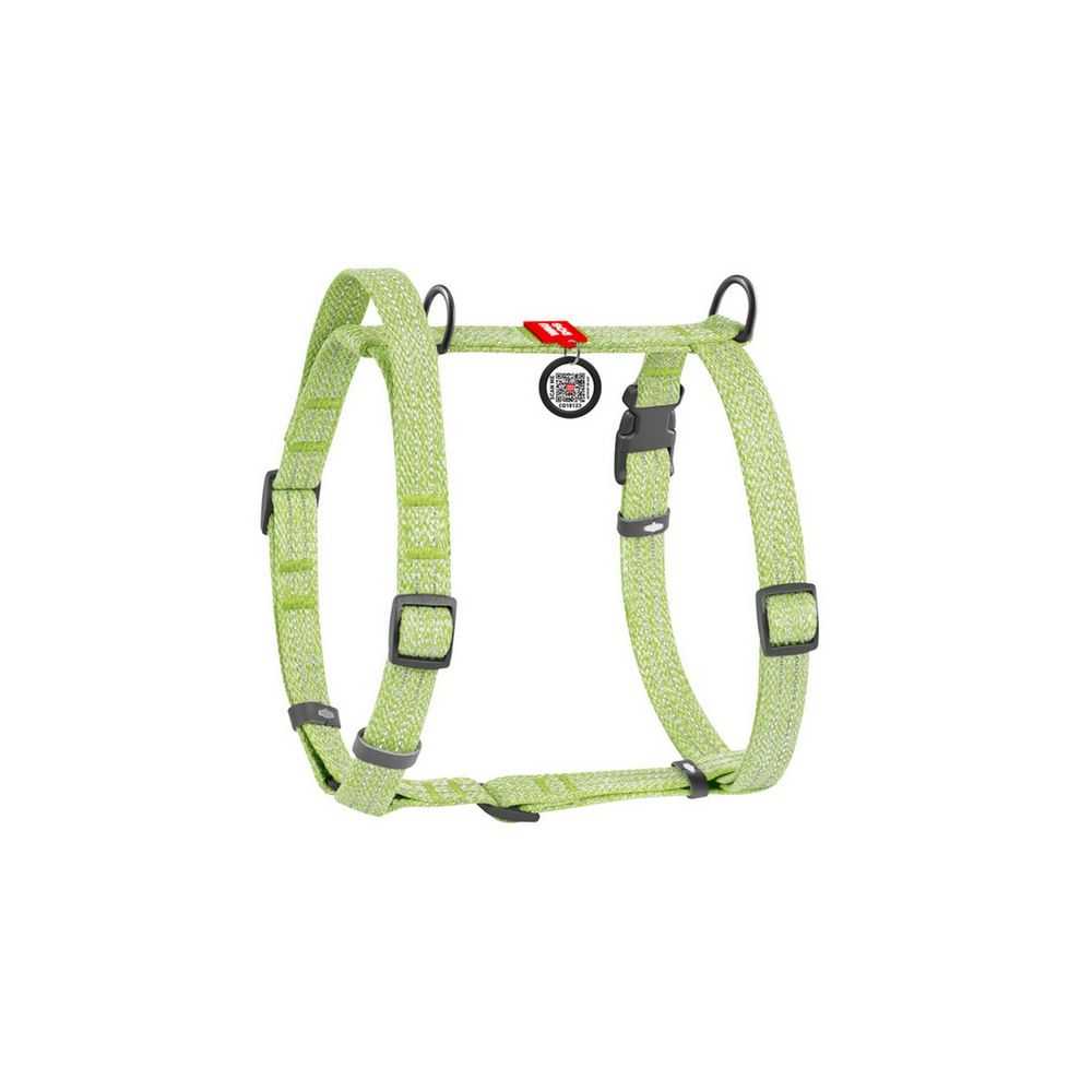 Collar Waudog Re-Cotton Szelki Z Rączką Z Regenerowanej Bawełny Anatomiczne W Kształcie Litery H, Odblaskowe Z Qr-Paszportem, Pl