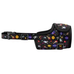Collar Waudog Nylon Kaganiec, Plastikowy Fastex, Wzór Nasa, Rozmiar 4 [35-43Cm]