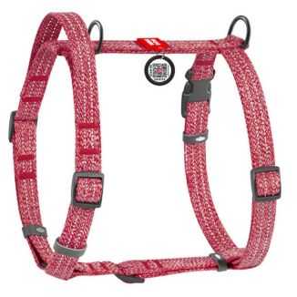 Collar Waudog Re-Cotton Szelki Z Rączką Z Regenerowanej Bawełny Anatomiczne W Kształcie Litery H, Odblaskowe Z Qr-Paszportem, Pl
